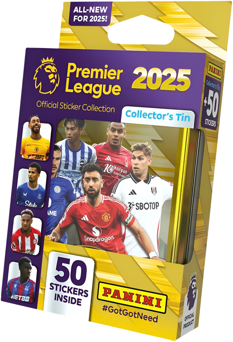 Premier League 2025 Official Sticker Collection - Collectors Tin