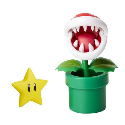 Super Mario 4" Action Figure Piranha Plant with Star