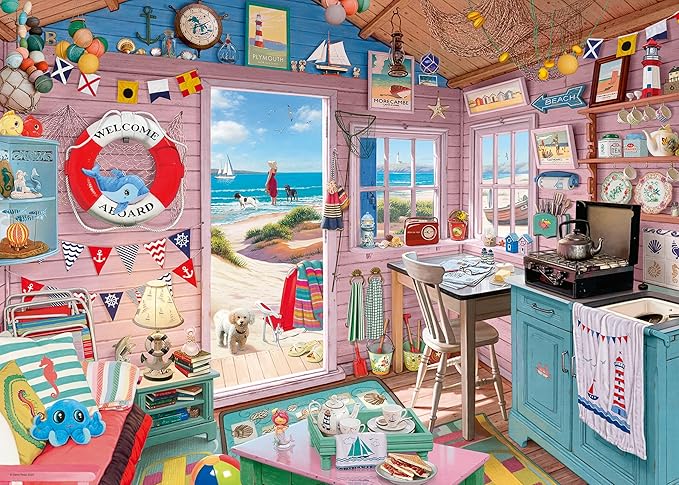 Ravensburger 1000pc Puzzle - My Haven No 7. The Beach Hut