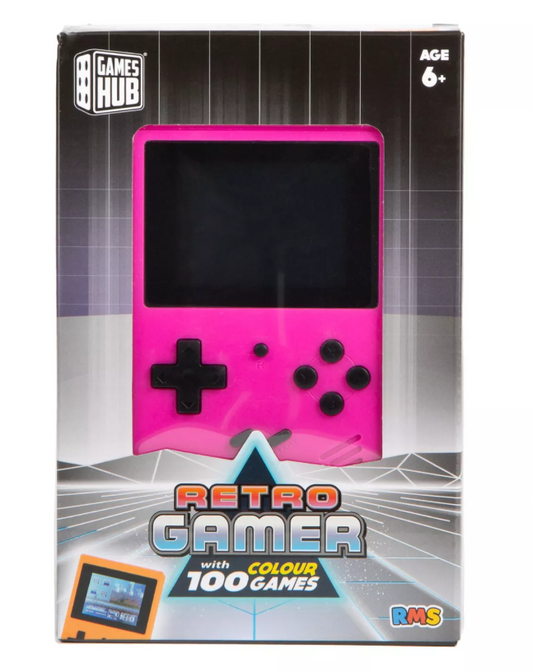 Retro Gamer with 100 Colour Games - Pink