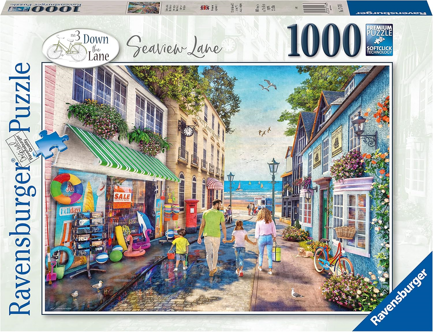 Ravensburger Down the Lane No.3 Seaview Lane 1000 Piece Jigsaw Puzzle