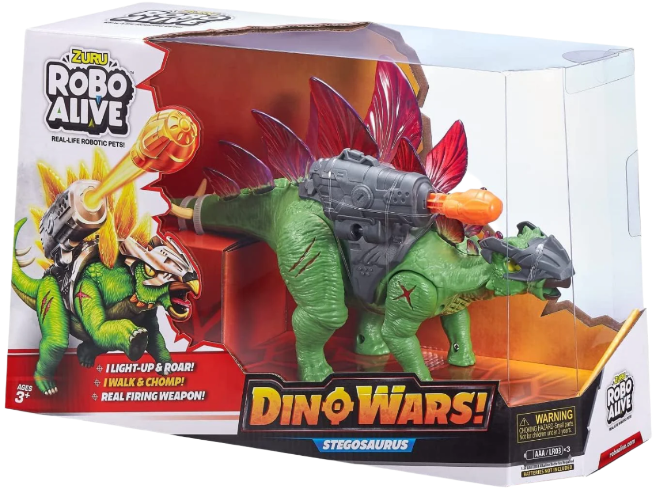 Robo Alive Dino Wars Raptor Toy - Stegosaurus