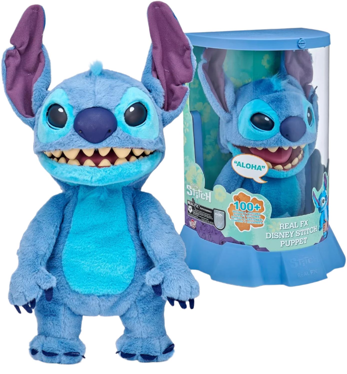 WOW! Stuff: Real FX Disney Stitch Puppet - 18" Animatronic Plush